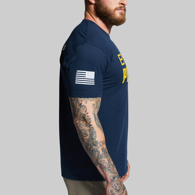 Brand Tee (Midnight Navy/Gold)