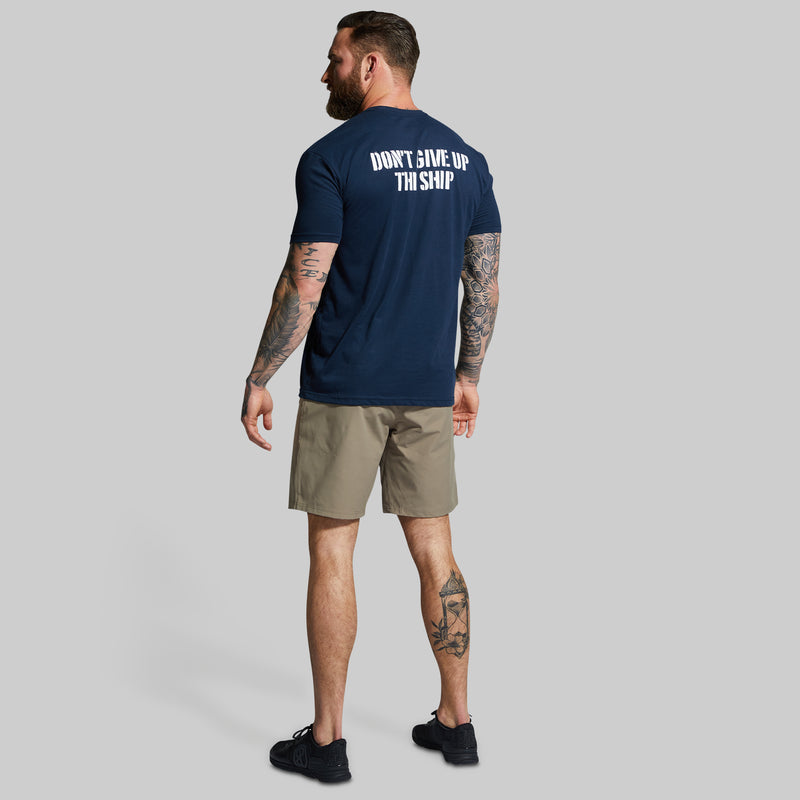 Brand Tee (Midnight Navy/Gold)
