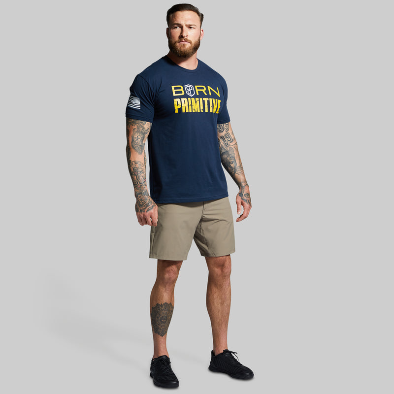 Brand Tee (Midnight Navy/Gold)