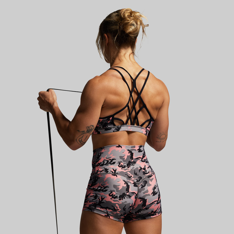 Warrior Sports Bra (Pink Woodland)