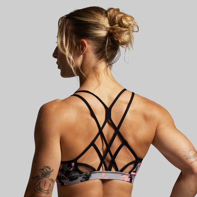 Warrior Sports Bra (Pink Woodland)