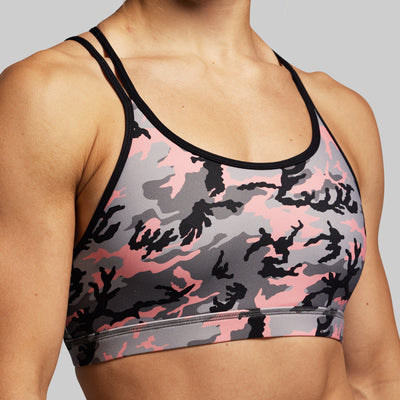 Warrior Sports Bra (Pink Woodland)