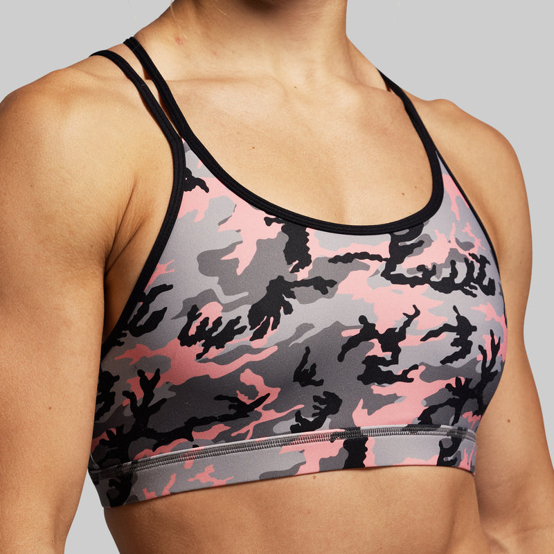 Warrior Sports Bra (Pink Woodland)