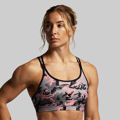 Warrior Sports Bra (Pink Woodland)