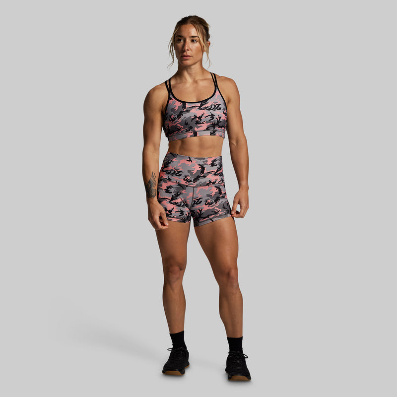 Warrior Sports Bra (Pink Woodland)