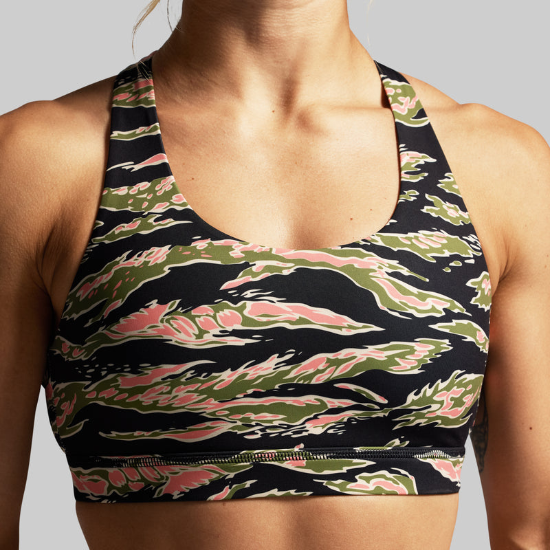 Your Essential Sports Bra (Pink Jungle Tiger)