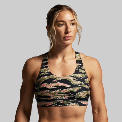 Your Essential Sports Bra (Pink Jungle Tiger)