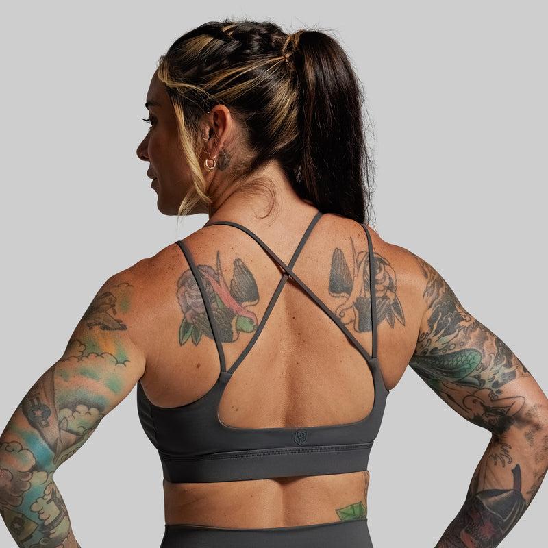 Exhale Sports Bra (Gunmetal)