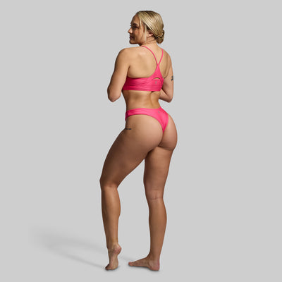 Sun Seeker Cheeky Thong (Raspberry Sorbet)